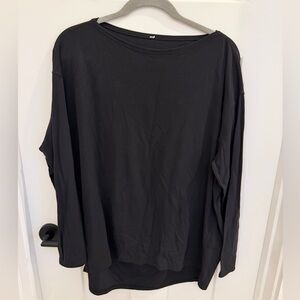 Lululemon Back in Action Black Long-Sleeve Women’s Top